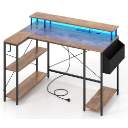 Стол компьютерный Costway CB10594DE-CF (Brown/Black) Thumb