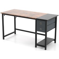 Стол компьютерный Costway CB10603BN (Rustic Brown/Black) Thumb