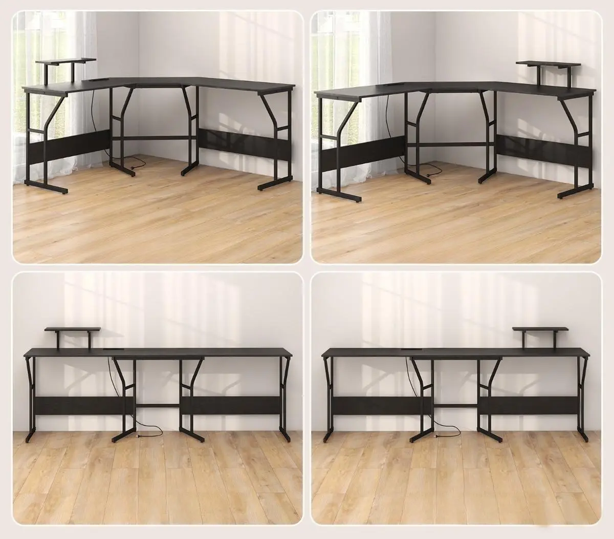 Masa de calculator Costway CB10704DE-DK (Black)