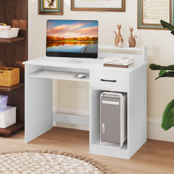 Masa de calculator Costway CB10778DE-WH (White)