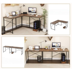 Masa de calculator Costway CB10791DE-CF (Brown) Thumb