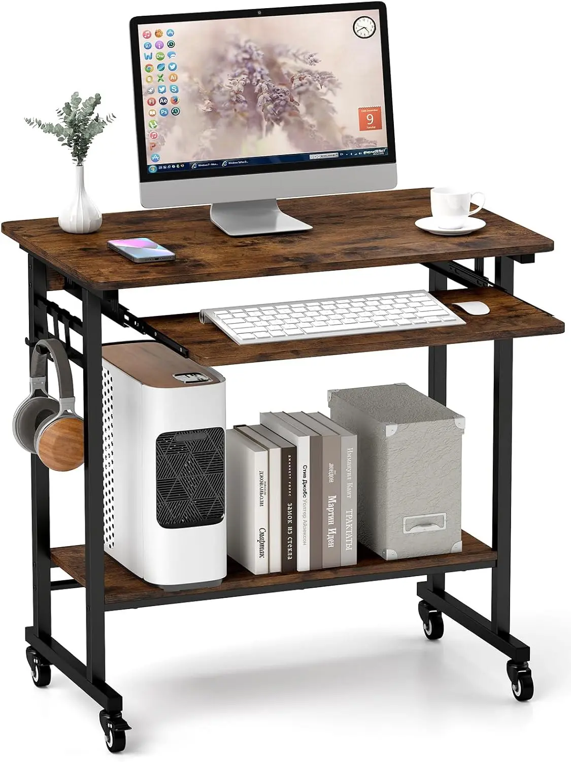 Masa pentru calculator Costway CB10800CF (Brown)