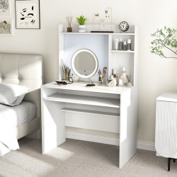 Masa de calculator Costway CB10810WH (White) Thumb