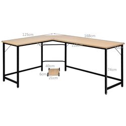 Стол компьютерный Costway HW61782CF (Brown) Thumb