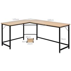 Masa de calculator Costway HW61782NA (Natural) Thumb