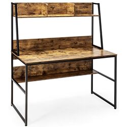 Masa de calculator Costway HW65967TN (Rustic Brown) Thumb