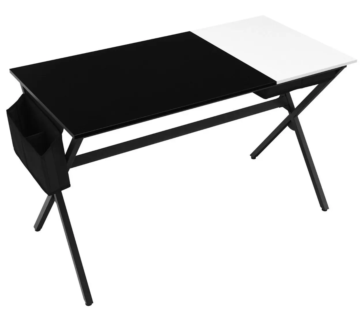 Masa pentru calculator Costway HW66465BK (Black/White)