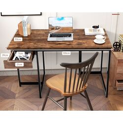 Стол компьютерный Costway HW67259CF (Rustic Brown) Thumb