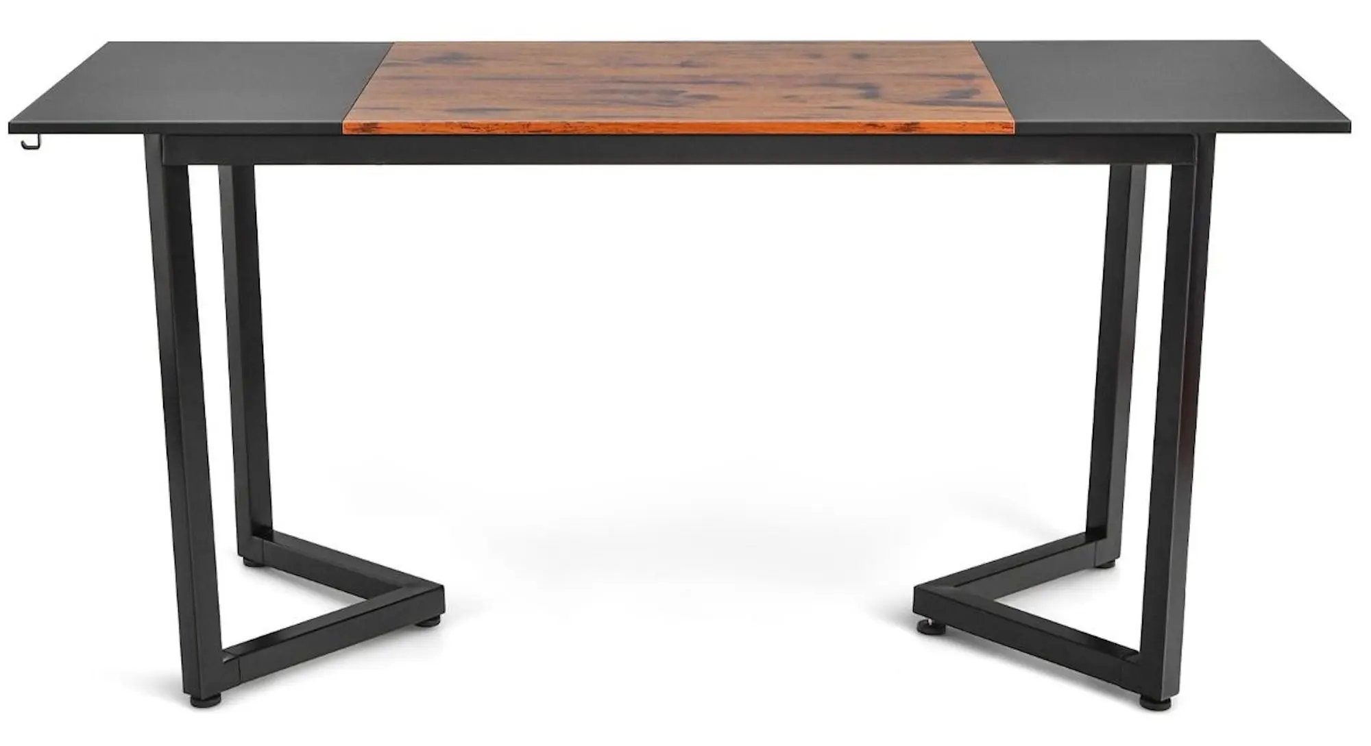 Masa pentru calculator Costway HW67467BK (Black/Rustic Brown) - 3