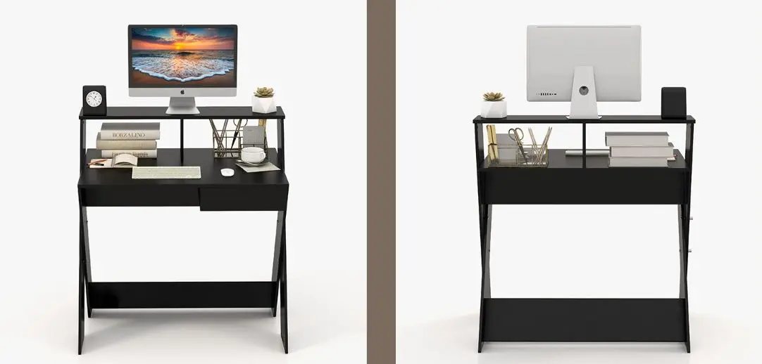 Стол компьютерный Costway JV10759BK (Black)