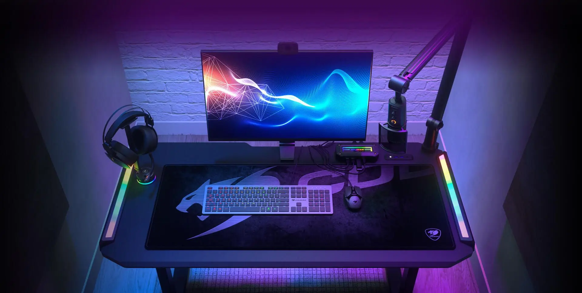 Masa de calculator gaming Cougar Deimus 120 (Black) - 2