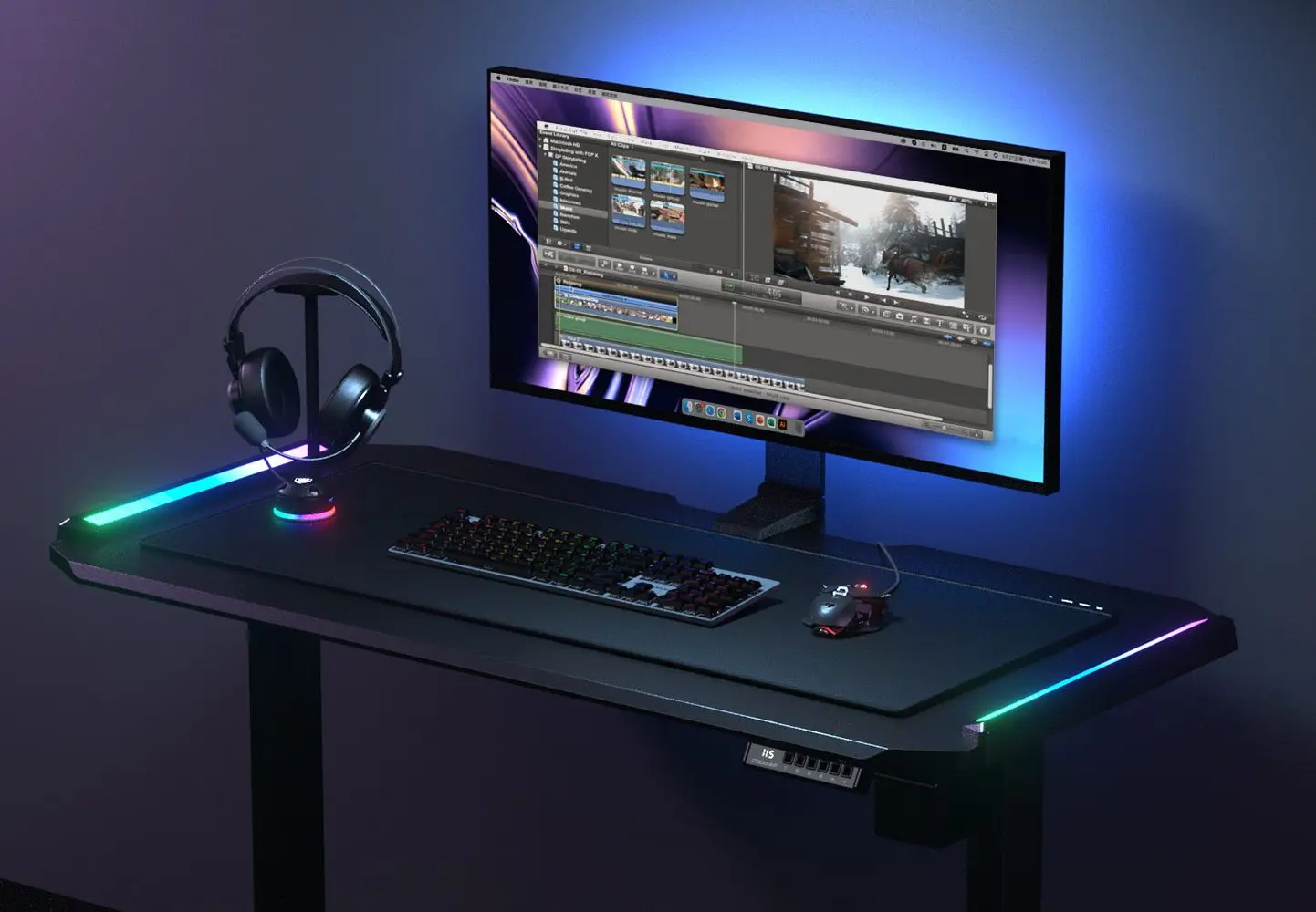 Masa de calculator gaming Cougar E-Deimus 120 (Black) - 10