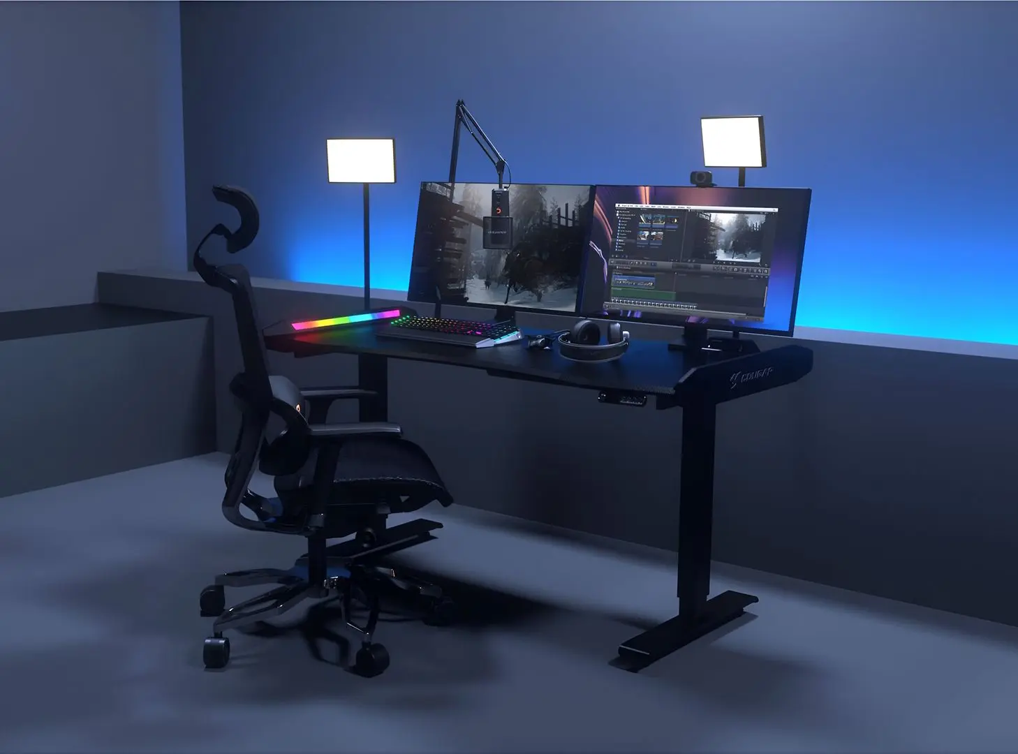 Masă de calculator gaming Cougar E-Mars (Black) - 8