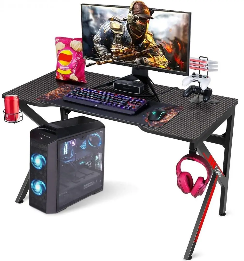 Masa de calculator DP E-Game (Black/Red)