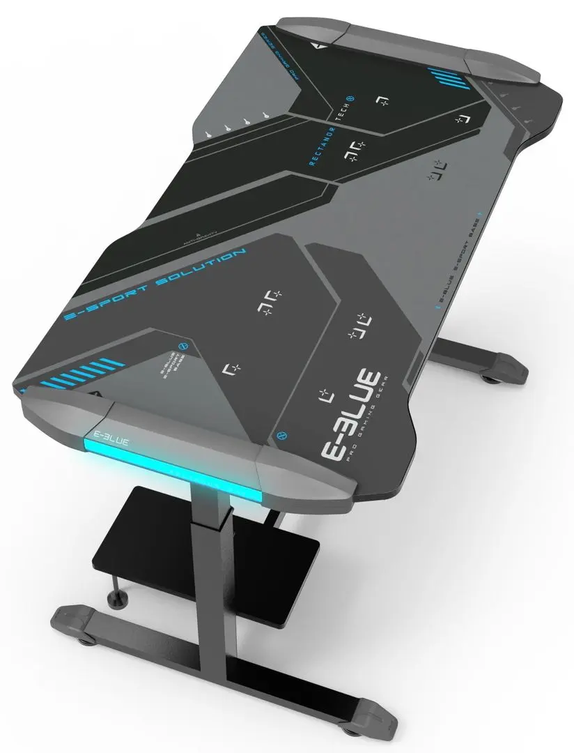 Игровой компьютерный стол E-Blue EGT574 (Black/Gray) - 5