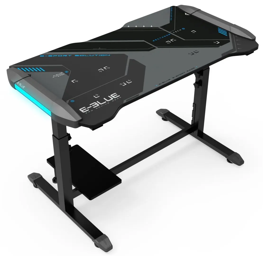 Игровой компьютерный стол E-Blue EGT574 (Black/Gray) - 2