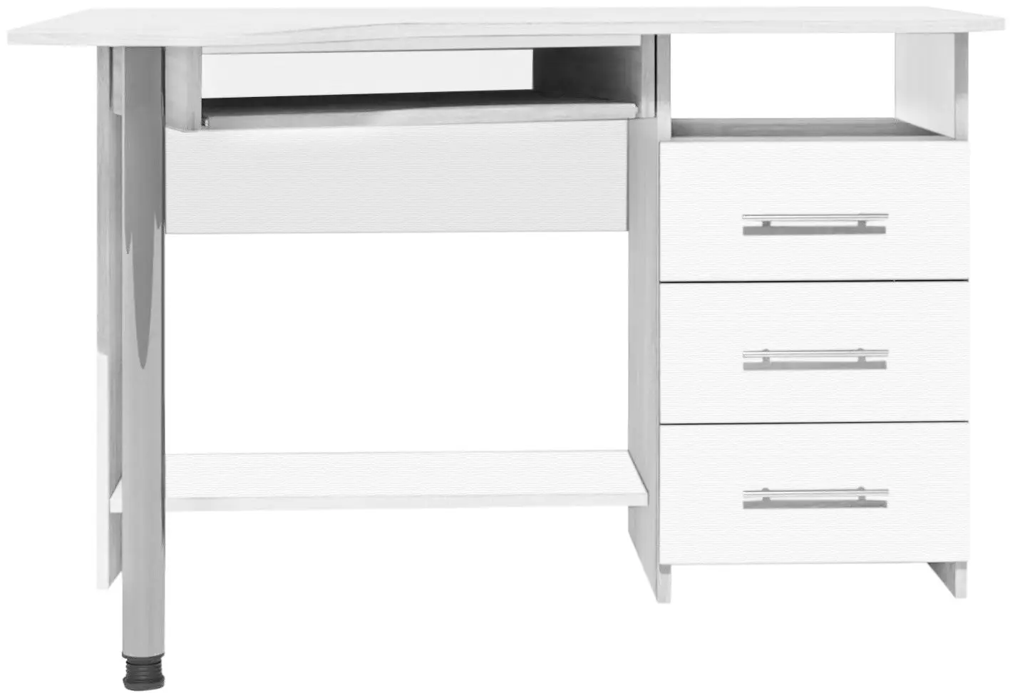 Masa de calculator Fabrik Home CK-09 tumba pe dreapta (Ash White)