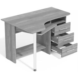 Masa de calculator Fabrik Home CK-09 tumba pe dreapta (Ash White) Thumb