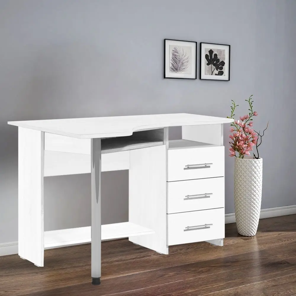 Masa de calculator Fabrik Home CK-09 tumba pe dreapta (Ash White)