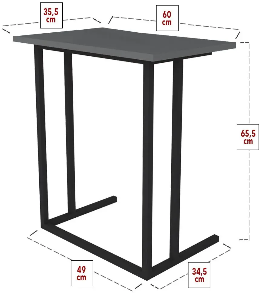 Стол компьютерный Fabulous Metal (Anthracite)