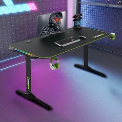 Masa de calculator gaming GameMax D140 Carbon RGB 159х60 (Black)