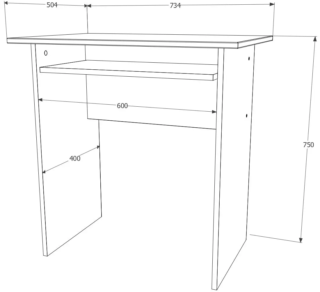 Masa pentru calculator Haaus Kinder (Sonoma Oak)