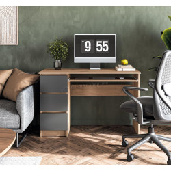 Masa de calculator Halmar Cino (Artisan Oak/Graphite)