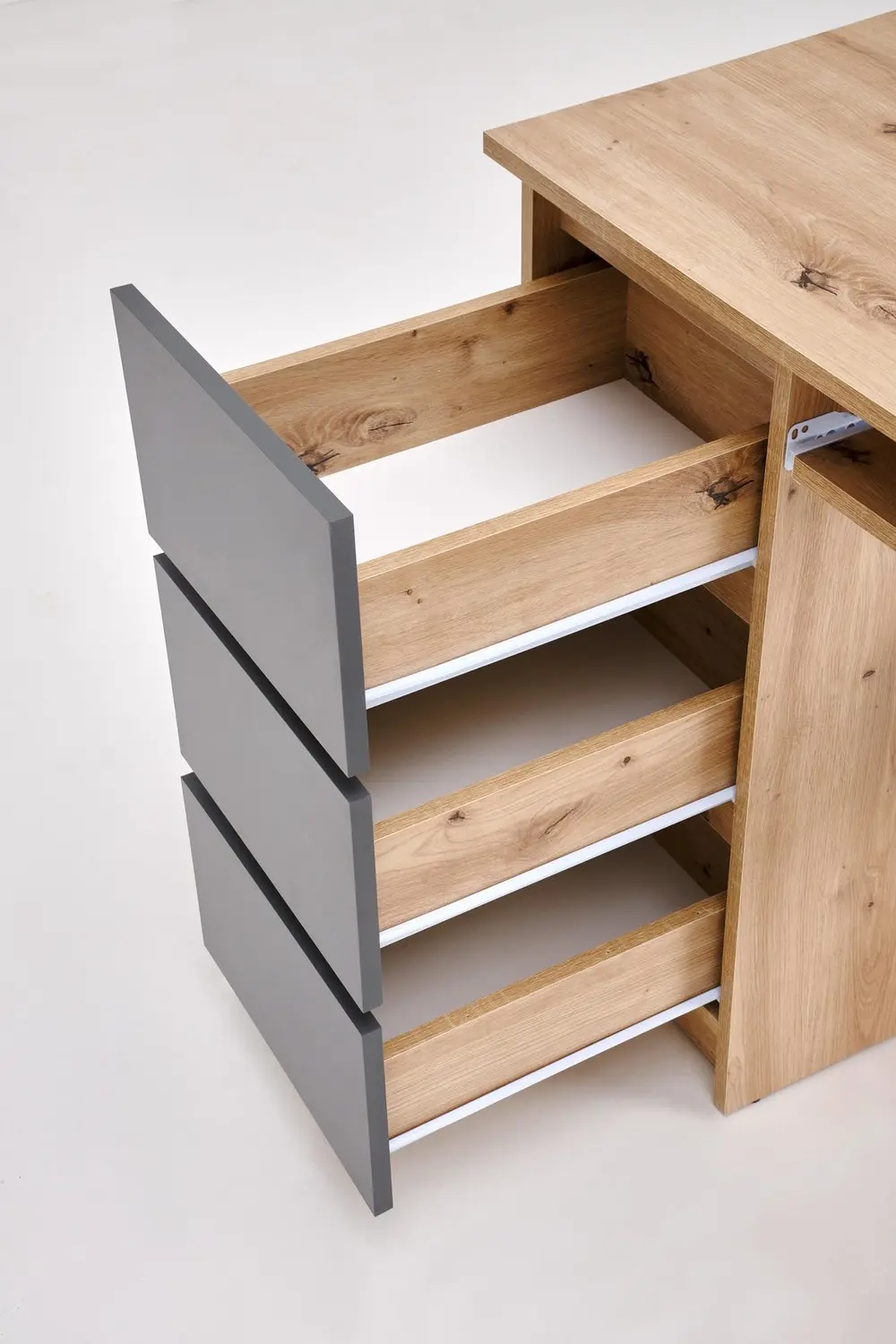 Masa de calculator Halmar Cino (Artisan Oak/Graphite)