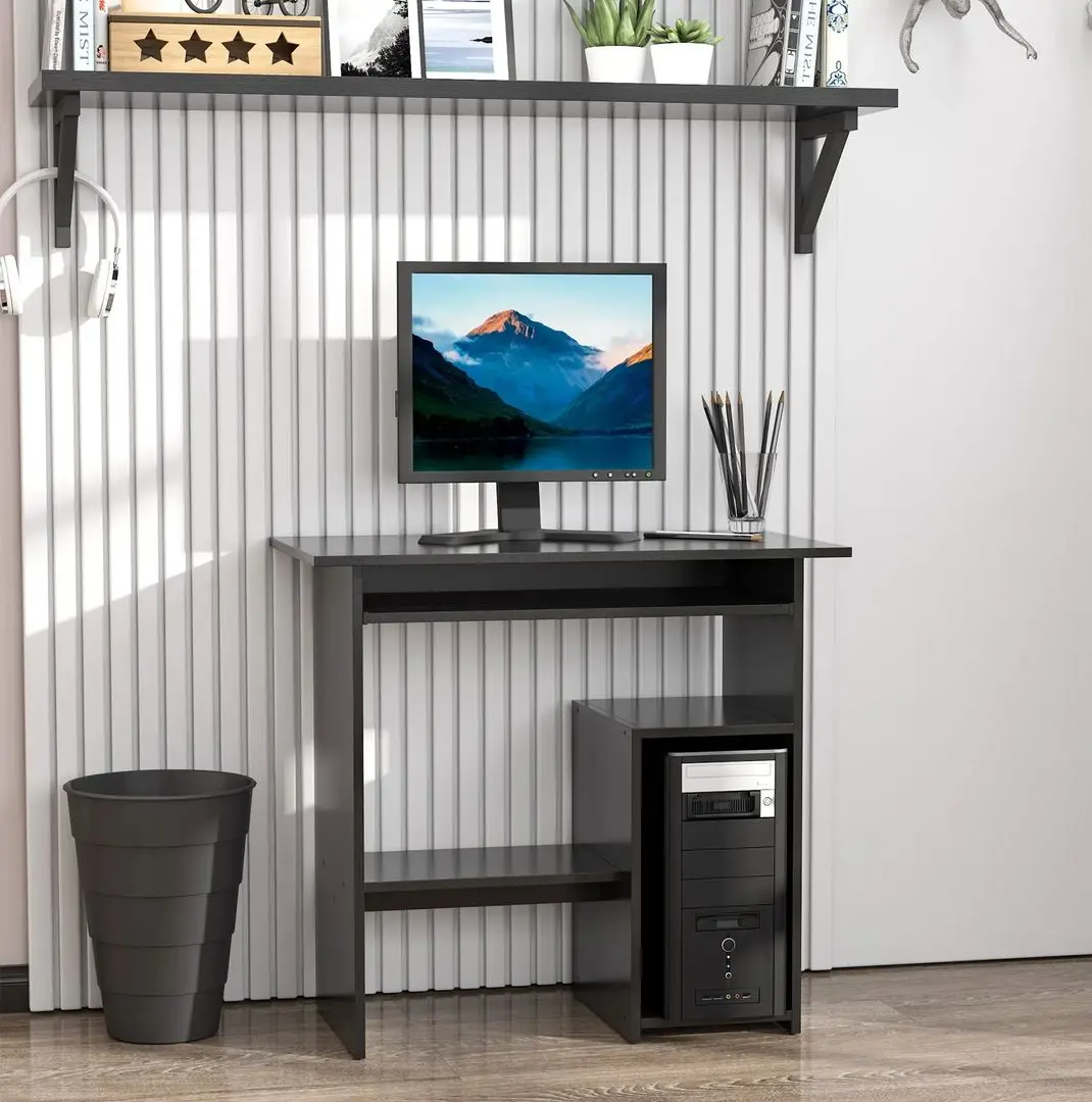 Masa de calculator Homcom 836-092BK 80x45x75 cm (Black)