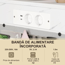 Masa pentru laptop Homcom 83B-320V90WT (White) Thumb
