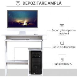Стол компьютерный Homcom 836-092WT (White) Thumb