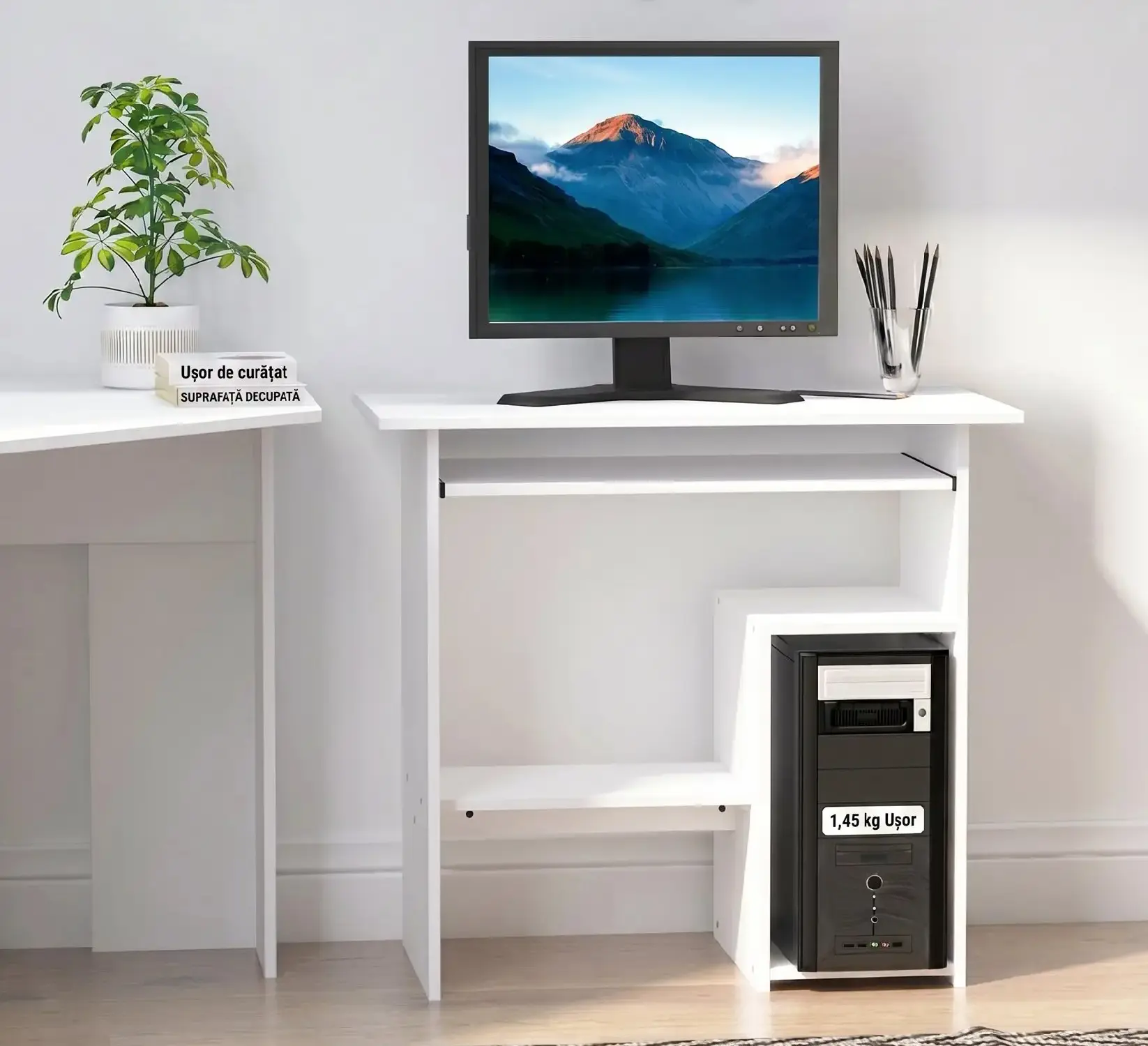 Стол компьютерный Homcom 836-092WT (White) - 9