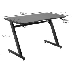 Стол компьютерный Homcom 836-205BK (Black) Thumb