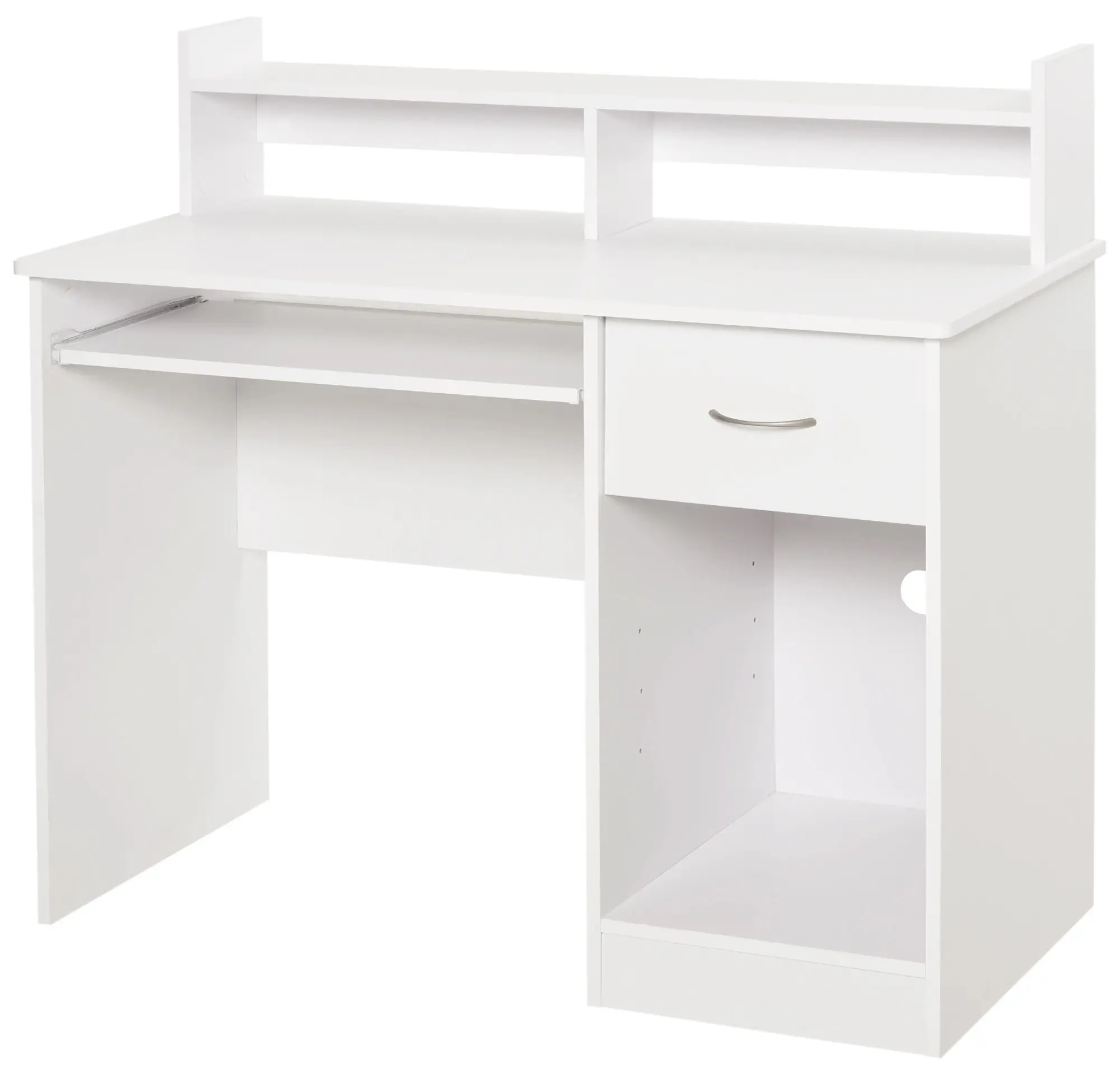 Masa de calculator Homcom 836-262WT (White) - 3