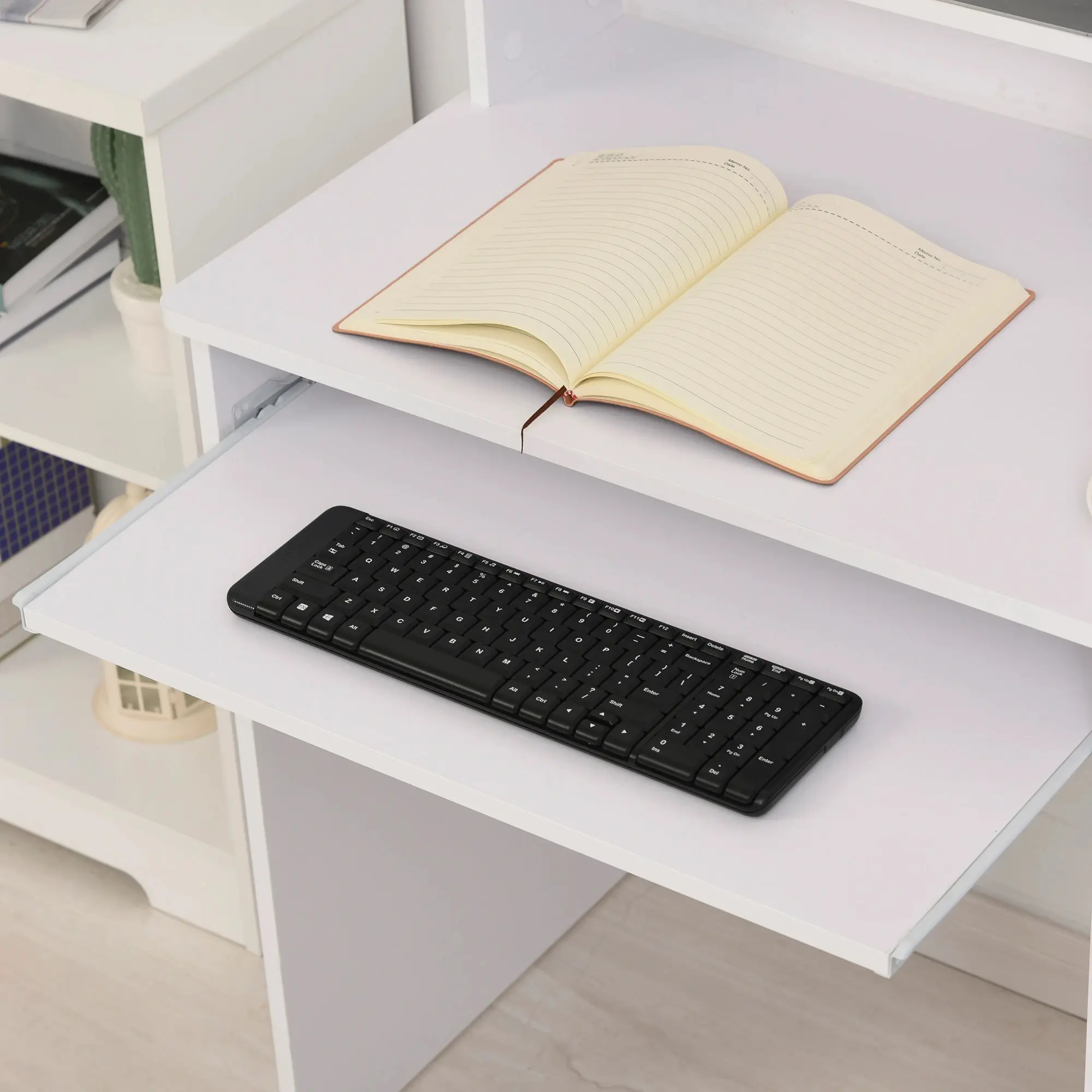 Masa de calculator Homcom 836-262WT (White) - 5