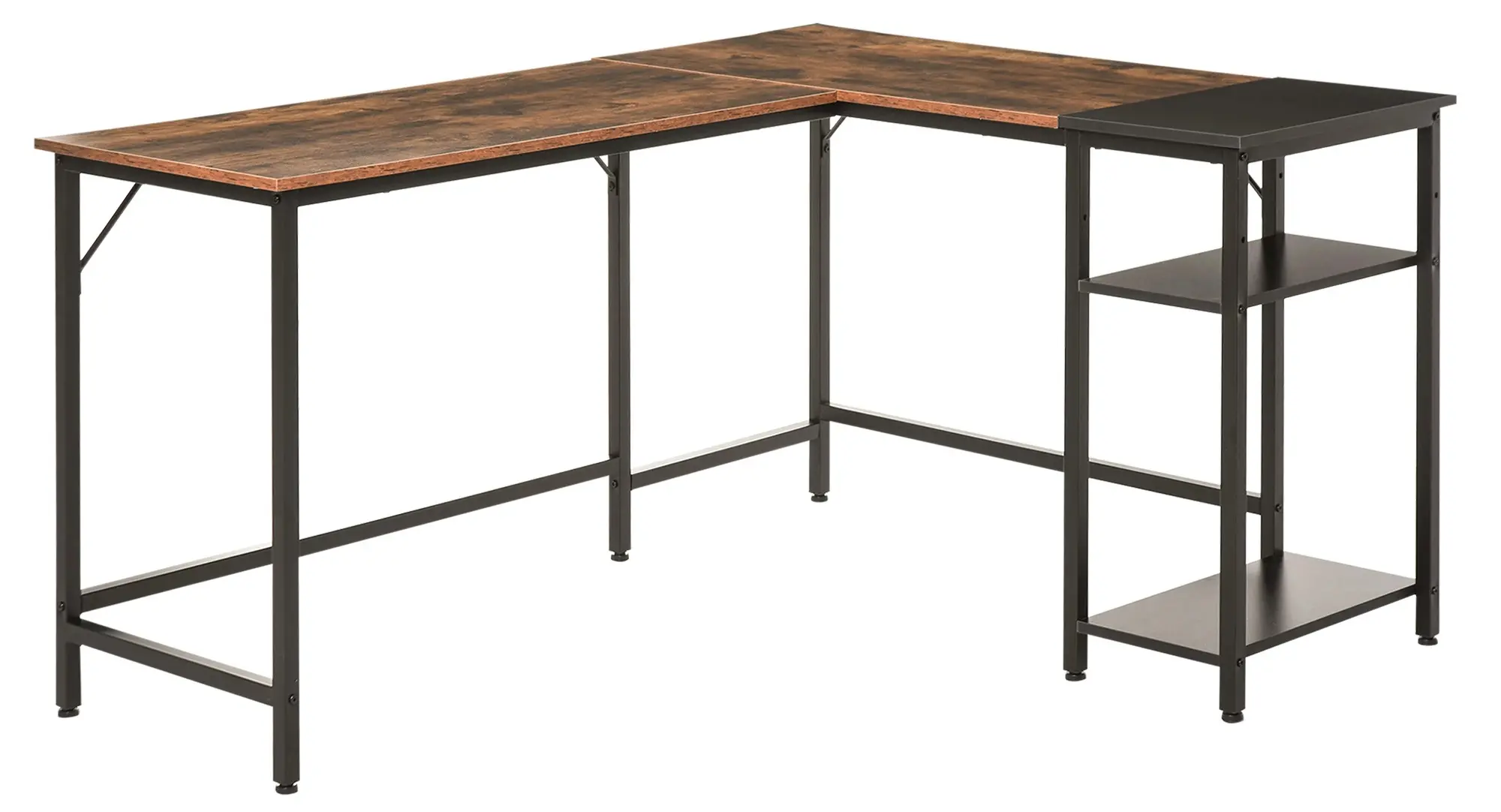 Стол компьютерный Homcom 836-287 (Vintage Brown/Black) - 2