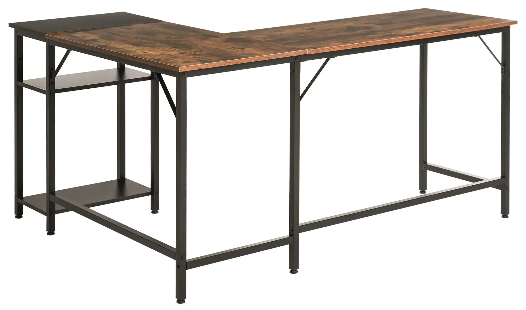 Стол компьютерный Homcom 836-287 (Vintage Brown/Black) - 3