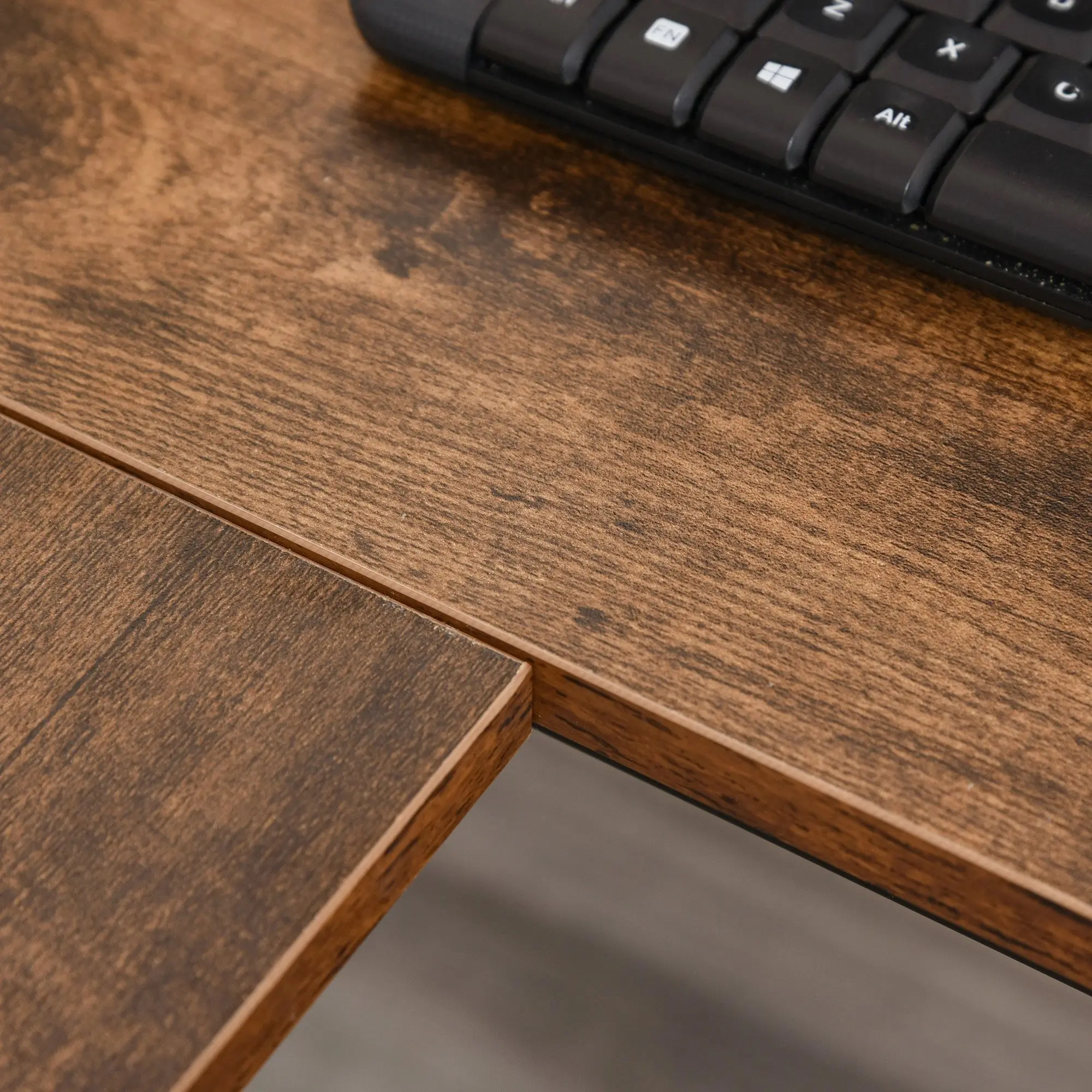 Стол компьютерный Homcom 836-287 (Vintage Brown/Black) - 5