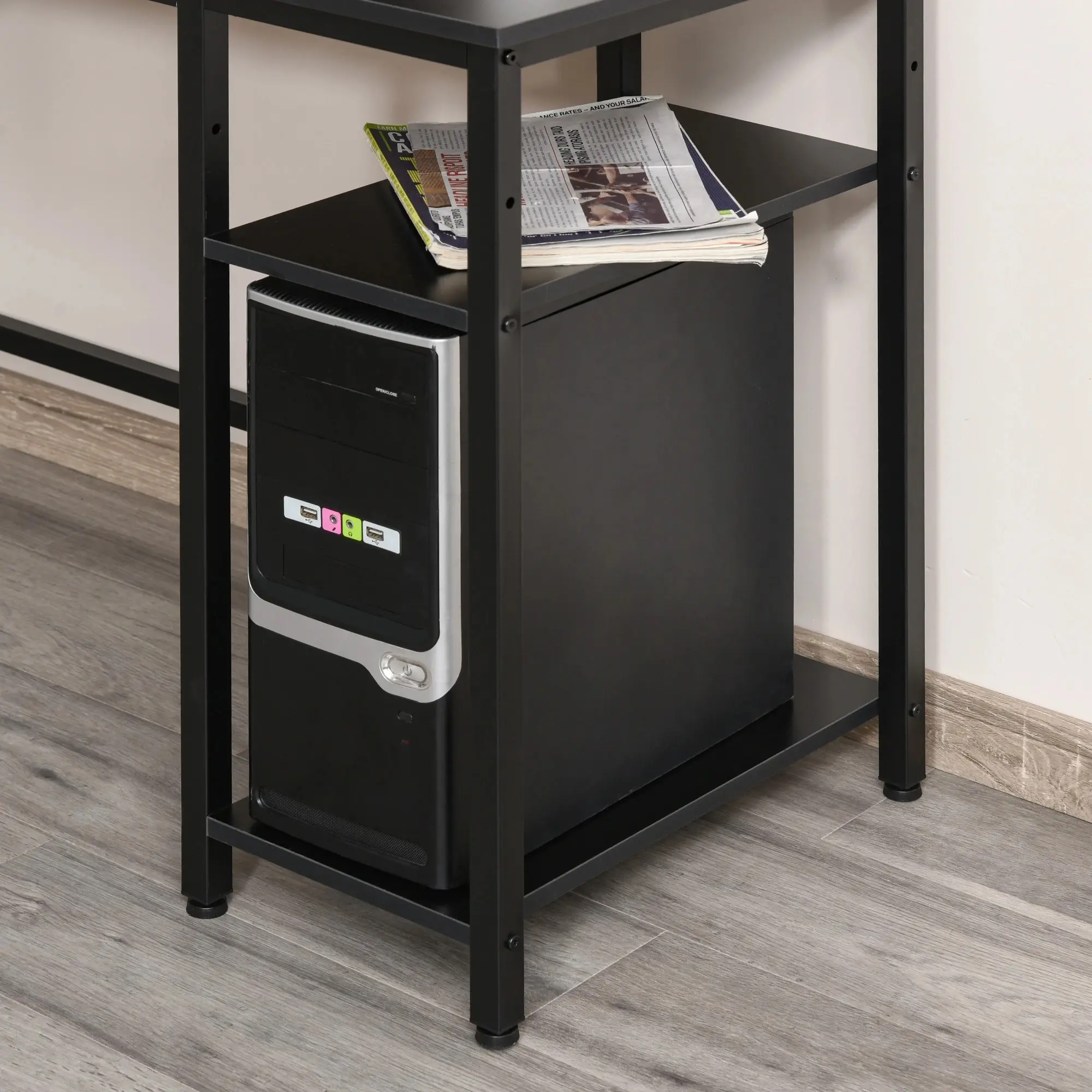 Стол компьютерный Homcom 836-287 (Vintage Brown/Black) - 6