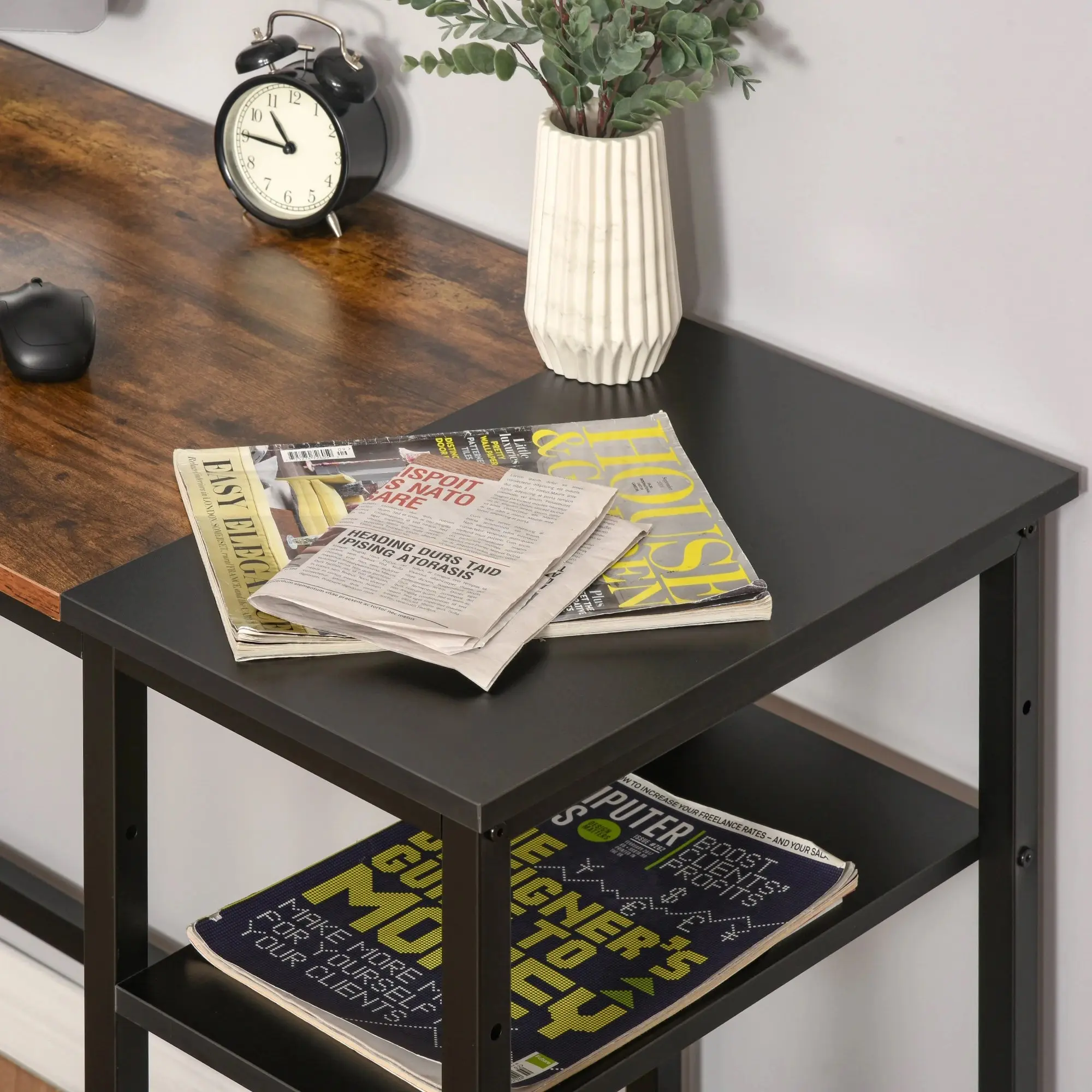 Стол компьютерный Homcom 836-287 (Vintage Brown/Black) - 7