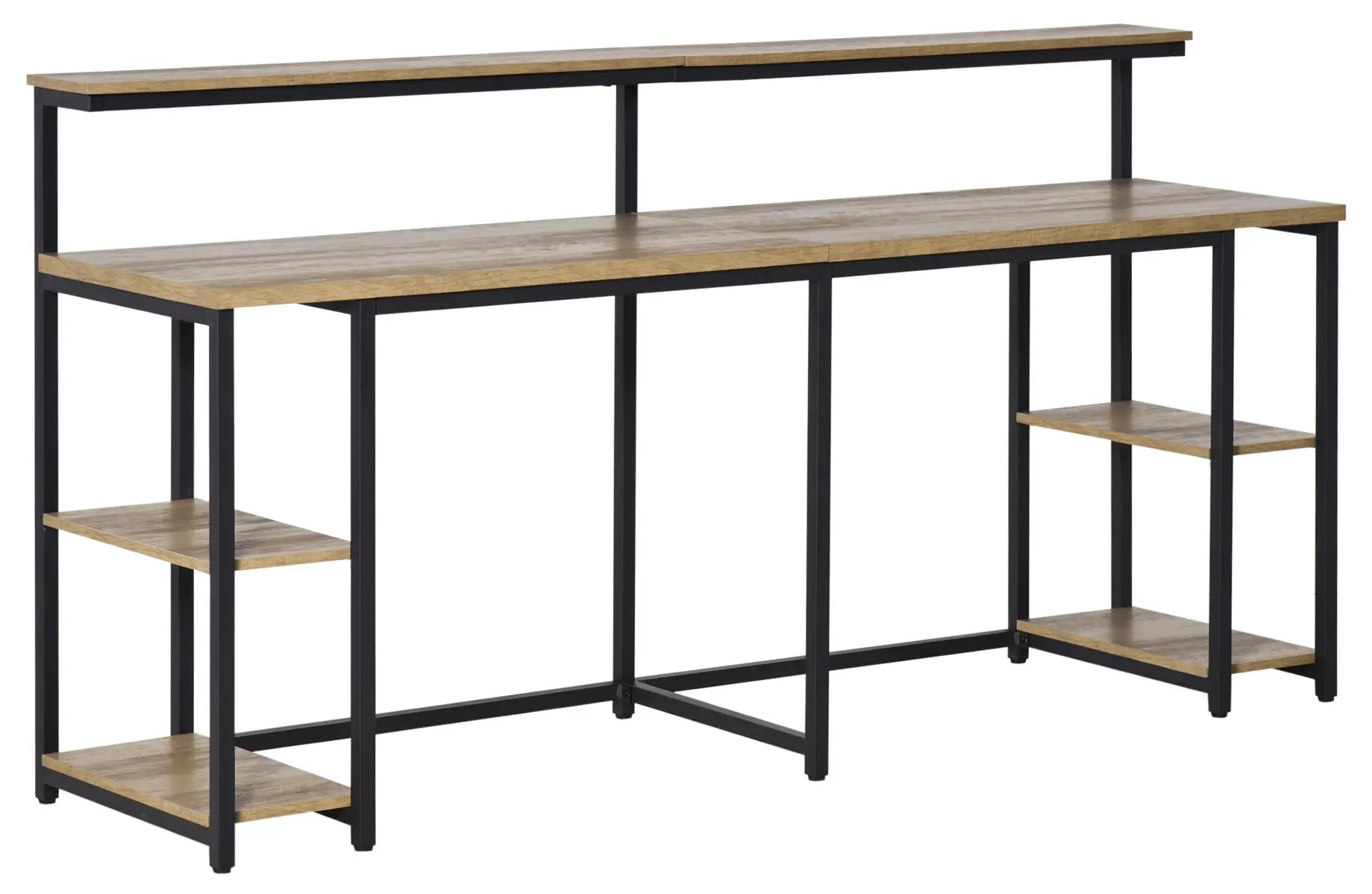 Стол компьютерный Homcom 836-374 (Natural/Black) - 2