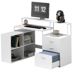 Стол компьютерный Homcom 836-586V90WT (White) Thumb