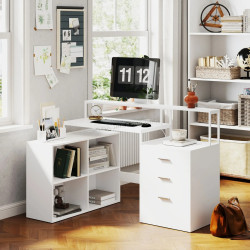 Стол компьютерный Homcom 836-586V90WT (White)