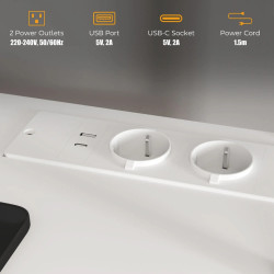 Стол компьютерный Homcom 836-586V90WT (White) Thumb