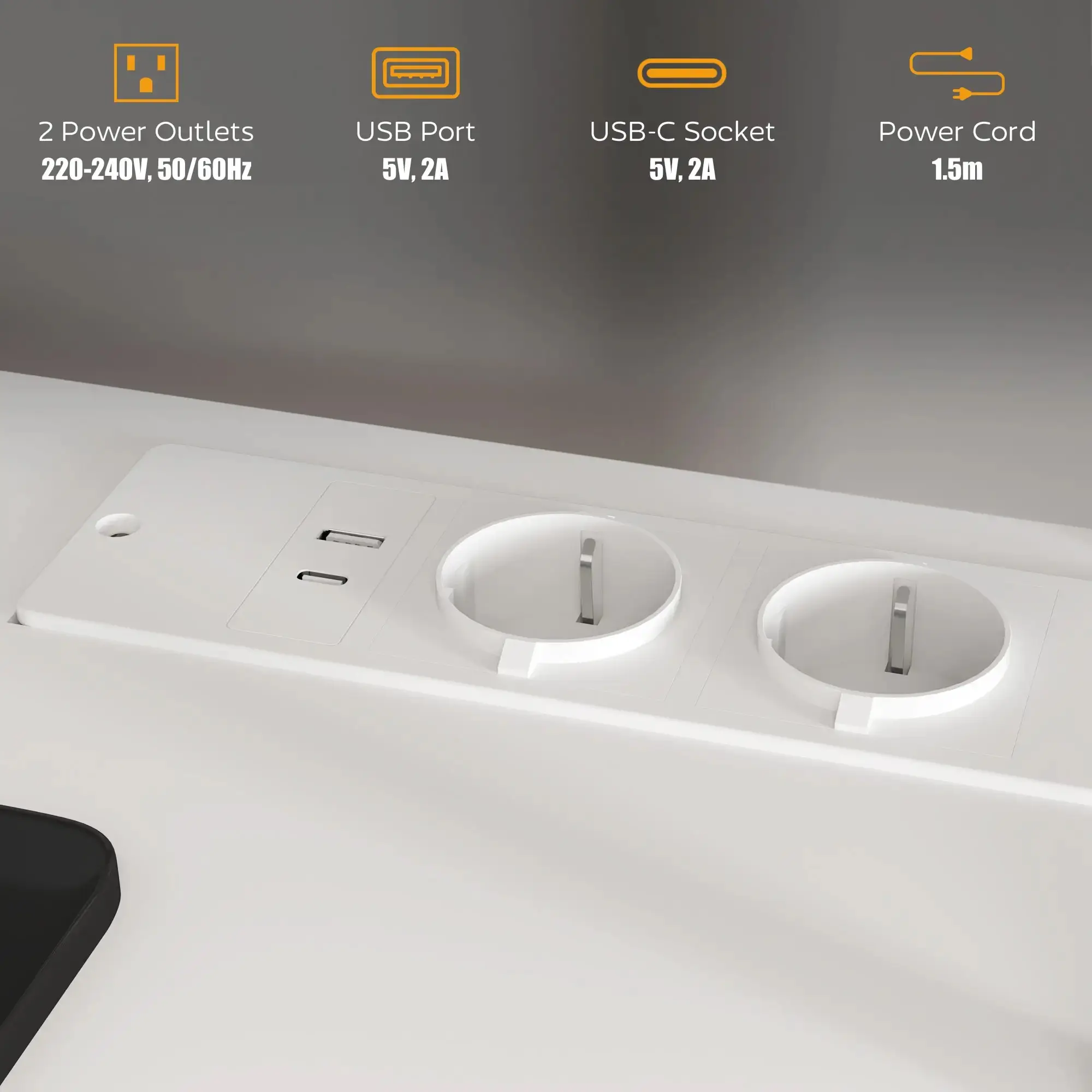 Стол компьютерный Homcom 836-586V90WT (White) - 5