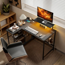 Стол компьютерный Homcom 836-676V90BK (Black) Thumb