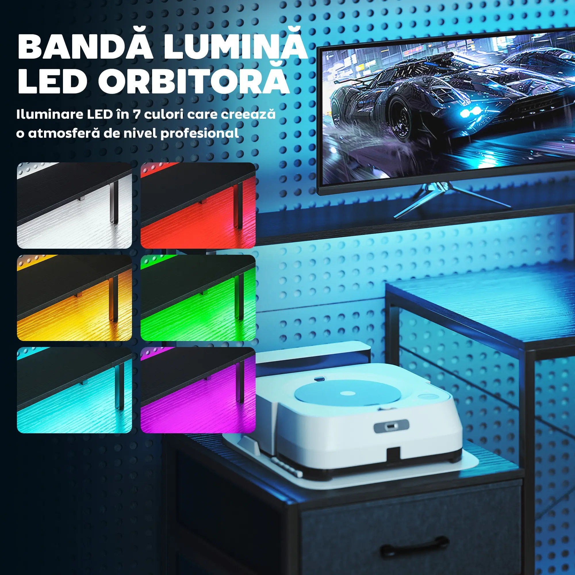 Стол компьютерный Homcom 836-677V90BK (Black) - 7