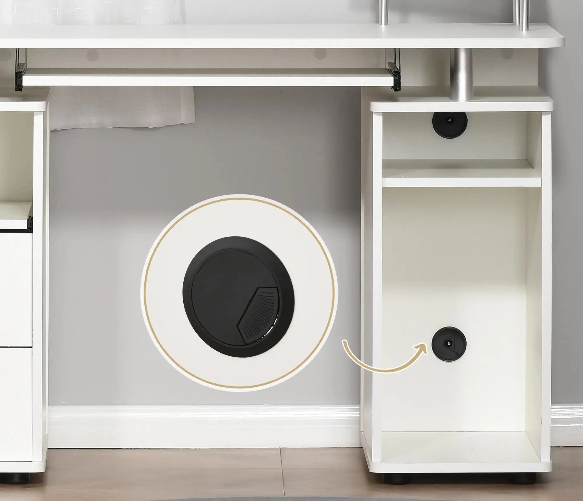 Стол компьютерный Homcom 920-011V82WT (White) - 6