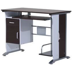 Masa pentru calculator Homcom 920-019 100x52x75 cm (Brown/White) Thumb