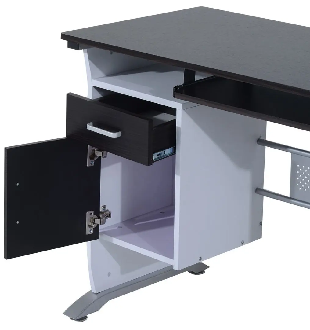 Masa pentru calculator Homcom 920-019 100x52x75 cm (Brown/White)